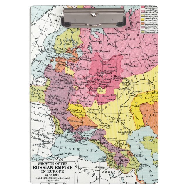 CARPETA DE PINZA MAPA: EXTENSIÓN DE RUSIA (Anverso)