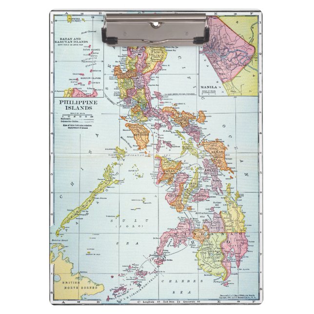 CARPETA DE PINZA MAPA: FILIPINAS, 1905 (Anverso)