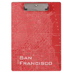 Carpeta De Pinza Mapa gráfico de San Francisco
