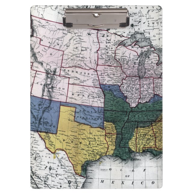 CARPETA DE PINZA MAPA: GUERRA CIVIL, 1864 (Anverso)