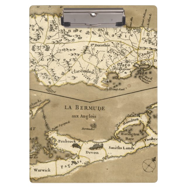 CARPETA DE PINZA MAPA: JAMAICA, 1767 (Anverso)