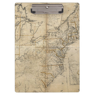 Carpeta De Pinza MAPA: Los E.E.U.U., 1783