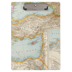 Carpeta De Pinza Mapa mediterráneo oriental