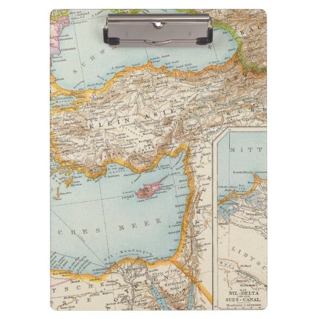 Carpeta De Pinza Mapa mediterráneo oriental (Anverso)