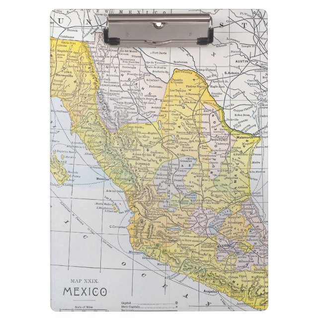 CARPETA DE PINZA MAPA: MÉXICO (Anverso)