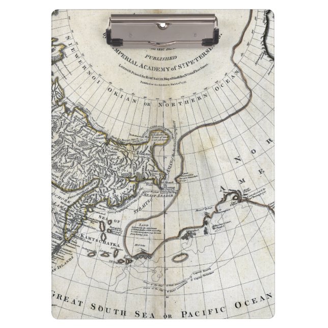 CARPETA DE PINZA MAPA: NORTH PACIFIC (Anverso)