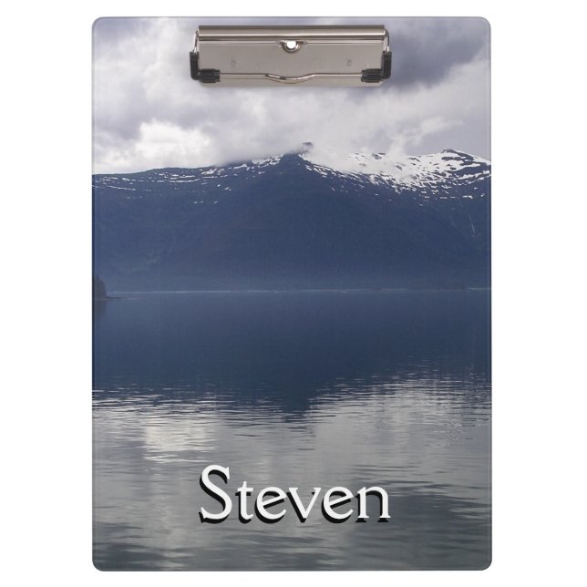 Carpeta De Pinza Mar de Alaska en tonos azules (Anverso)