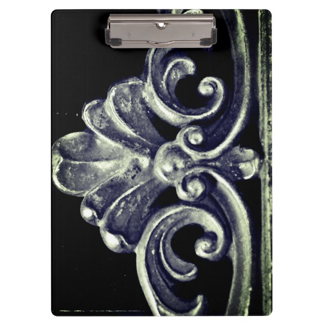 Carpeta De Pinza Marco francés plateado (Anverso)