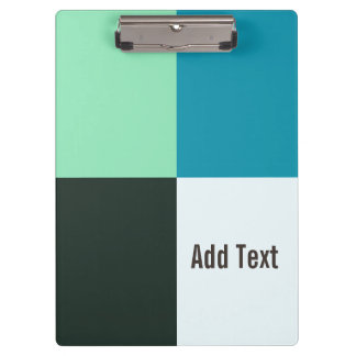 Carpeta De Pinza Marfil de carbón personalizado Verde azulado azul 