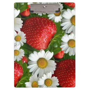 Carpeta De Pinza Margaritas y fresas