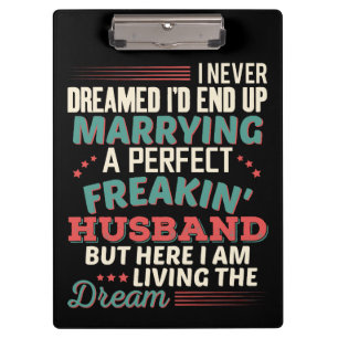 Carpeta De Pinza Marido Perfecto Friki Sarcástico Humor de Esposa
