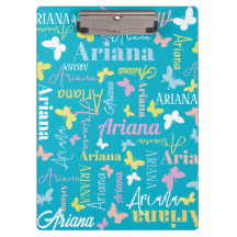Mariposa arcoiris muda nombre personalizado Ariana