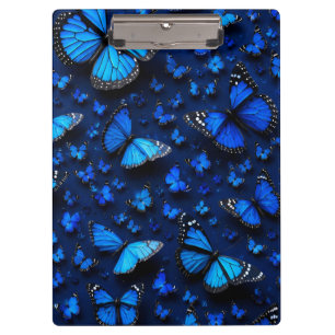 Carpeta De Pinza mariposa azul