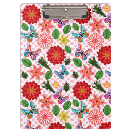 Carpeta De Pinza Mariposa floral de jardín de primavera moderno