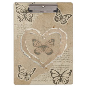 Carpeta De Pinza mariposas de papel
