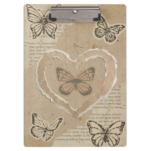 Carpeta De Pinza mariposas de papel (Anverso)