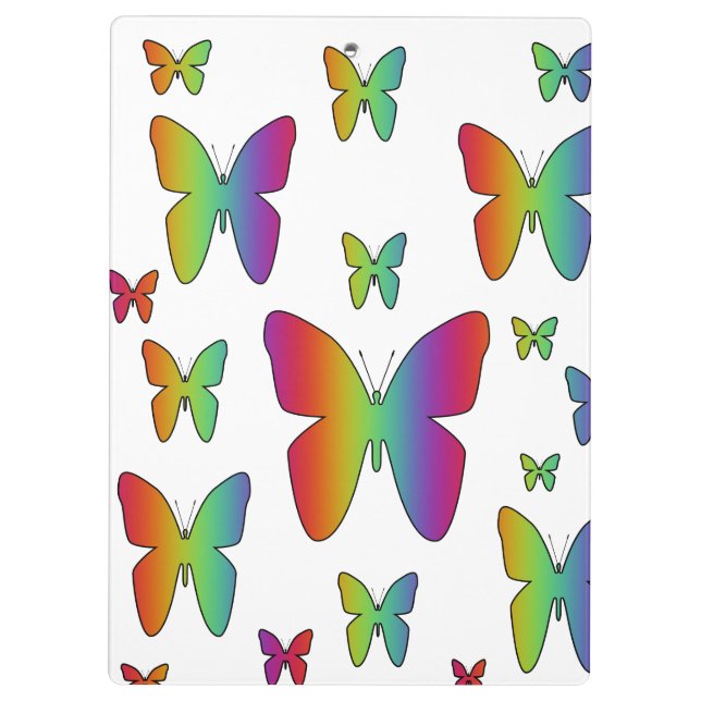 Carpeta De Pinza Mariposas del arco iris (Reverso)