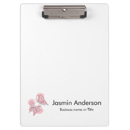 Carpeta De Pinza Mariposas Minimalistas Modernas Elegantes