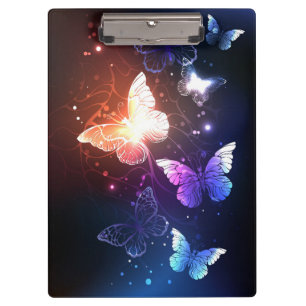 Carpeta De Pinza Mariposas nocturnas brillantes