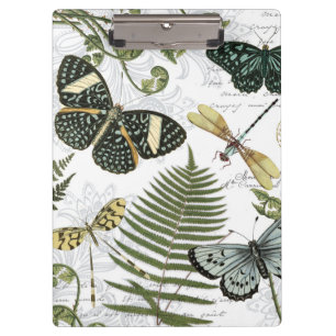 Carpeta De Pinza mariposas y libélulas antiguas