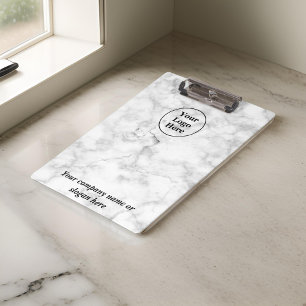 Carpeta De Pinza Mármol blanco