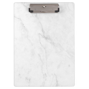 Carpeta De Pinza Mármol Blanco