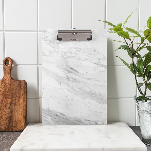 Carpeta De Pinza Mármol blanco simple y elegante (Subido por el creador)