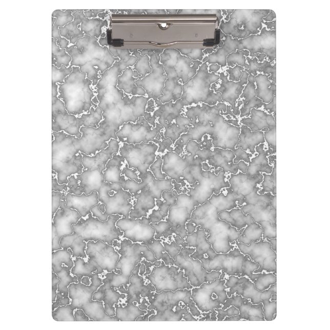 Carpeta De Pinza Mármol gris blanco elegante (Anverso)