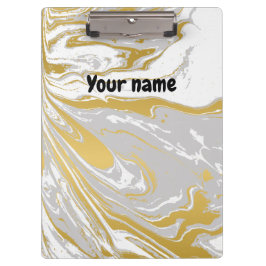 Carpeta De Pinza Mármol personalizado de Office