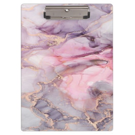 Carpeta De Pinza mármol rosa lindo gris