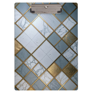 Carpeta De Pinza Marmor Gold Raster Luxus Geometrie