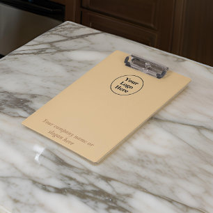 Carpeta De Pinza Marrón elegante simple