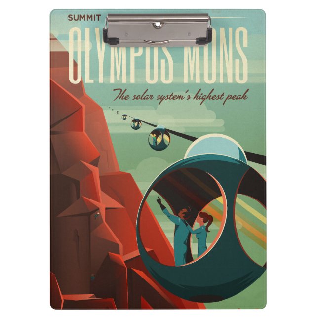 Carpeta De Pinza Marte Olympus Mons Sistema Solar Volcán Más Alto (Anverso)