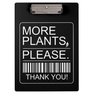 Carpeta De Pinza Más Plantas Por Favor Regalo para Amantes de Plant