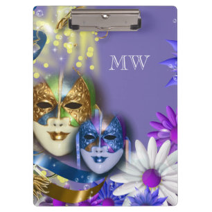 Carpeta De Pinza Máscaras venecianas del quinceanera de la