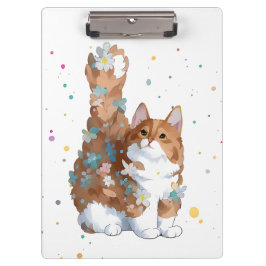Carpeta De Pinza Mascota de gato kitsch