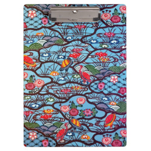 Carpeta De Pinza Materia textil japonesa del kimono del vintage