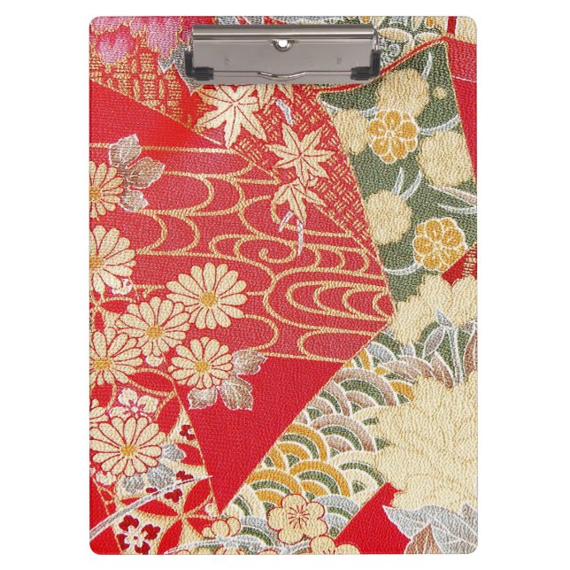 Carpeta De Pinza Materia textil japonesa del KIMONO, modelo del (Anverso)