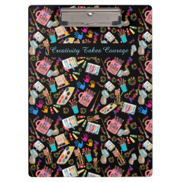 Carpeta De Pinza Material de arte colorido Patrón creativo para art