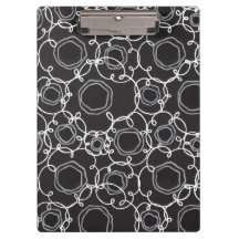 Matriz floral abstracta (negro) Arte fino