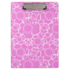 Carpeta De Pinza Matriz floral abstracta (rosa suave) Arte fino