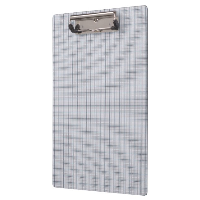 Carpeta De Pinza Mauve Blue Grid Checks II (Izquierda)