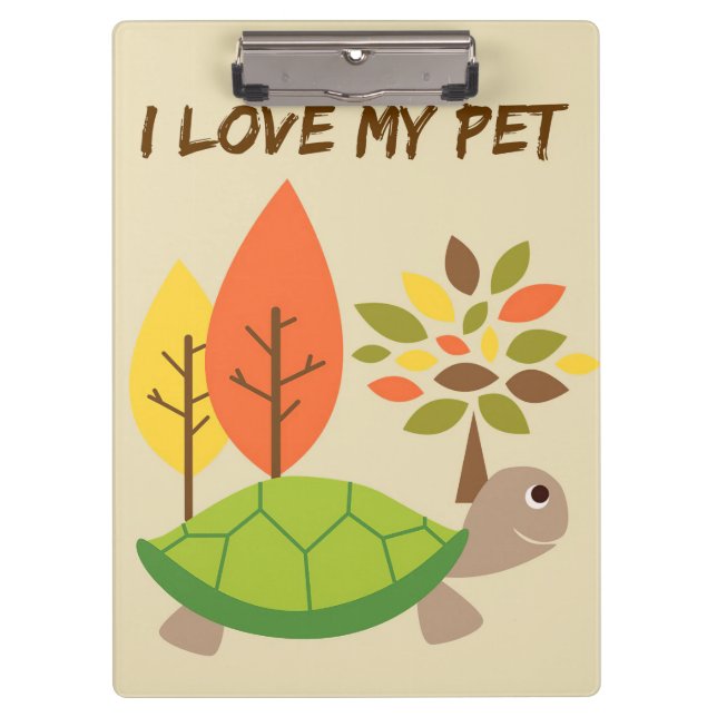 Carpeta De Pinza Me encanta mi tortuga (Anverso)