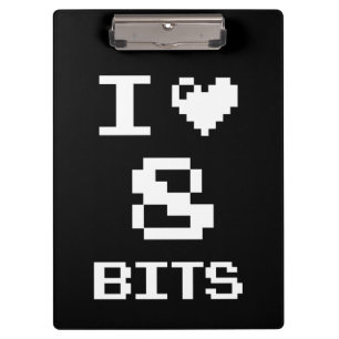 Carpeta De Pinza Me encantan los 8 bits, el diseño de geek gamer