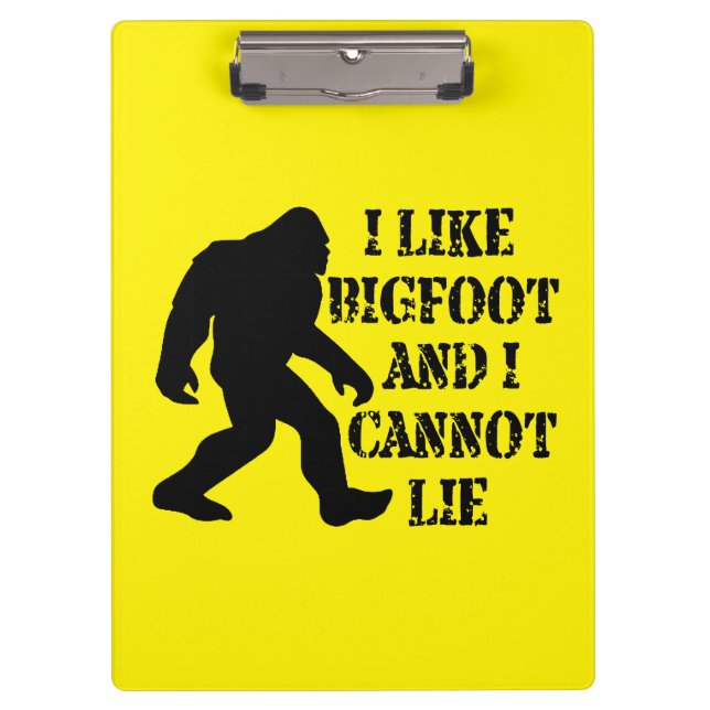 Carpeta De Pinza Me gusta Bigfoot y no puedo mentir (Anverso)