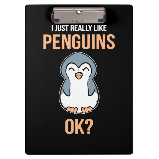 Carpeta De Pinza Me Gusta El Pingüino (Anverso)