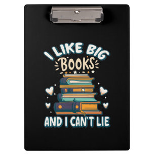 Carpeta De Pinza Me gustan los libros grandes y no puedo mentir la 