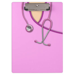Carpeta De Pinza Médico rosado friega