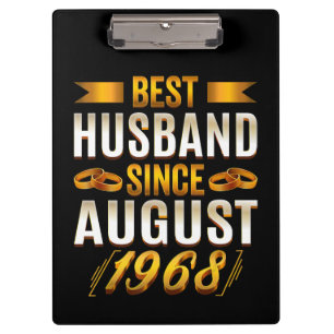 Carpeta De Pinza Mejor Esposo 1968 Significativo 52º aniversario