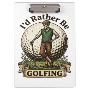 Carpeta De Pinza Mejor estaría jugando golf